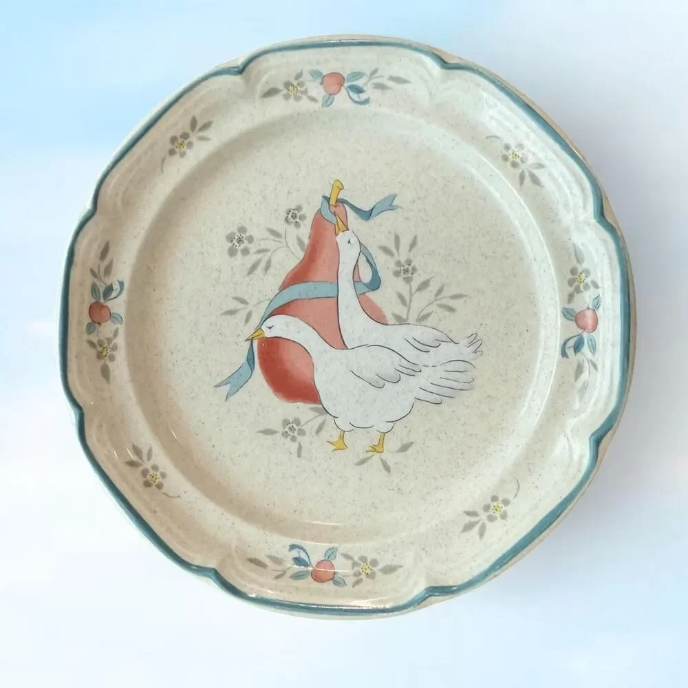Vintage geese cottagecore plate by international marmalade Japan | Cottage Home